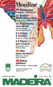 Карта цветов мулине Madeira (печатная)