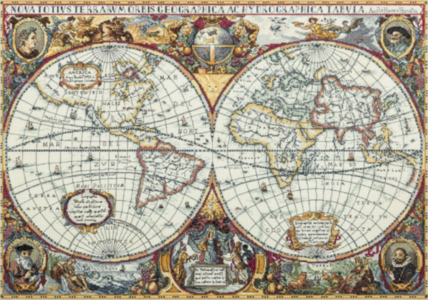 ПЗ-1842 Географическая карта мира (Золотая серия)