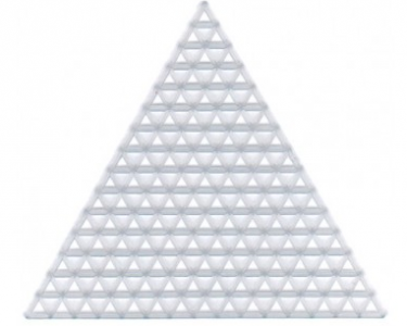 Набор фигурной пластиковой канвы 7 ct - Треугольники 7 см